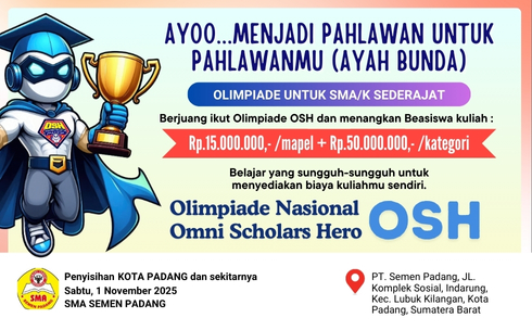  Olimpiade OSH (Omni Scholars Hero) Kota Padang