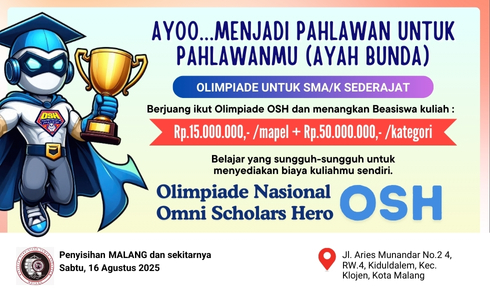  Olimpiade OSH (Omni Scholars Hero) Malang