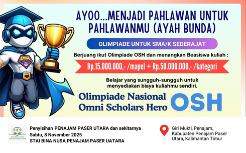  Olimpiade OSH (Omni Scholars Hero) Penajam Paser Utara